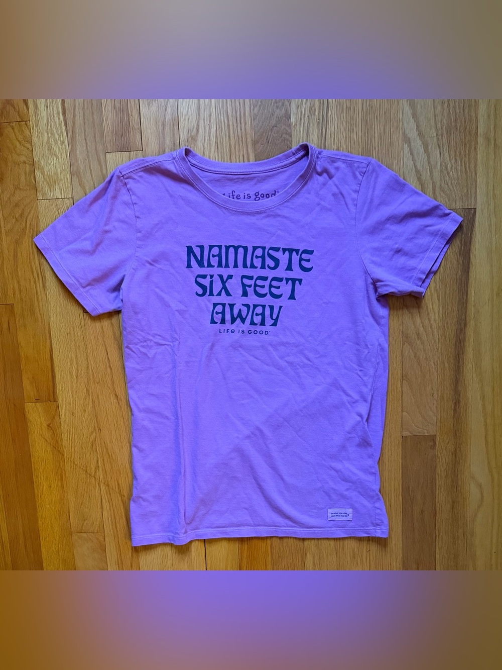 Purple Life is Good Short Sleeve Tee
